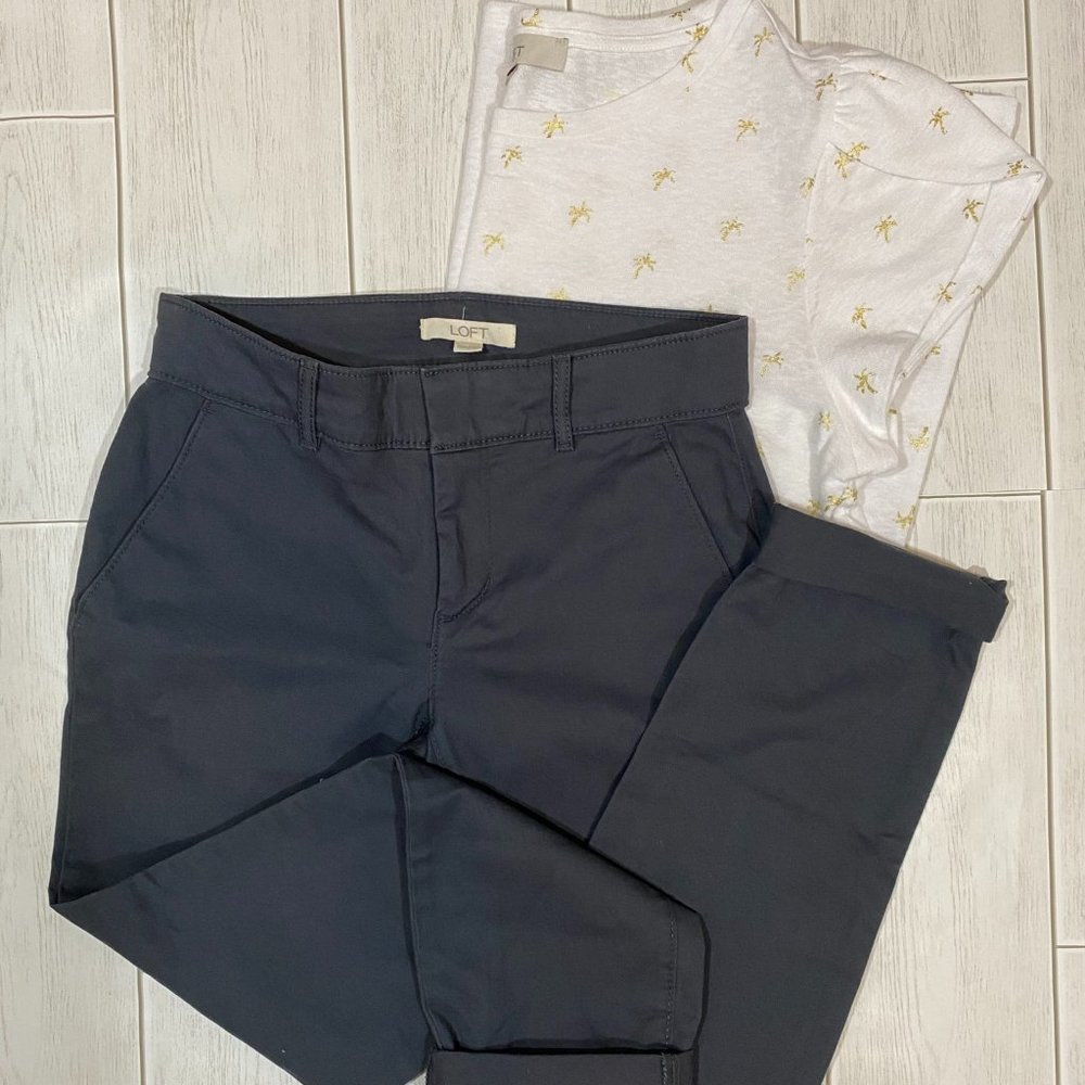 NWT LOFT Girlfriend Chino